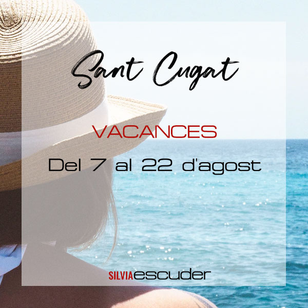 Vacaciones peluquería Sant Cugat 2022